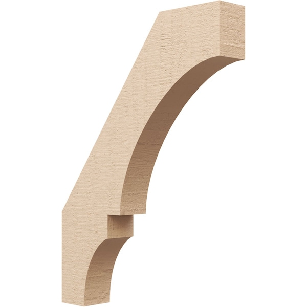 Ekena Millwork 3-inch W x 18-inch D x 24-inch H Balboa Rough Cedar Woodgrain TimberThane Knee Brace, Primed BRCUR03X18X24BOARCPR - main